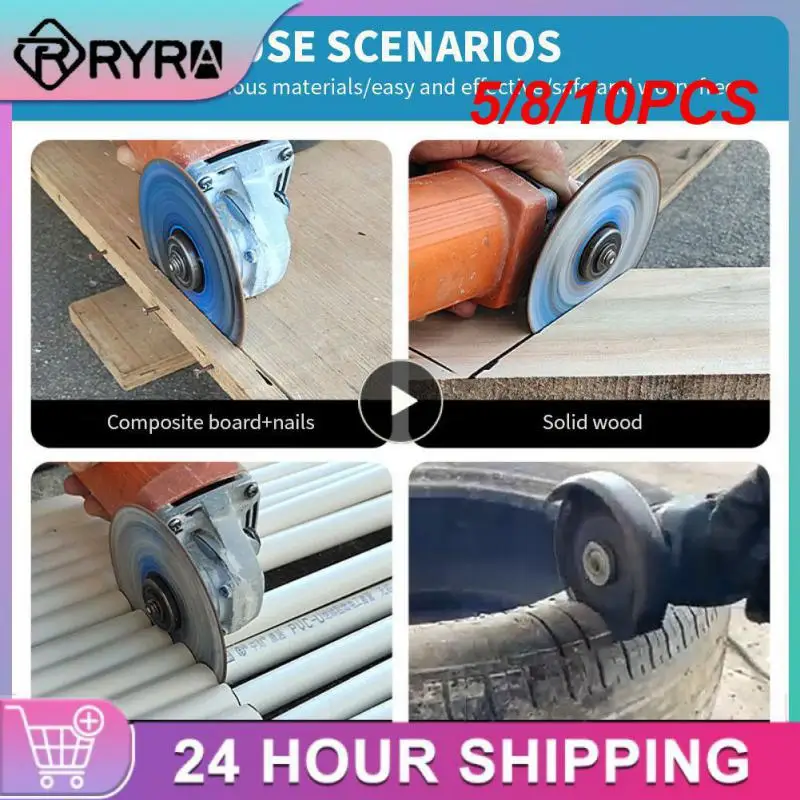 

5/8/10PCS Saw Blade Durable Alloy Cutting Blade Smooth Circular Woodworking Cutting Disc Woodworking Tool