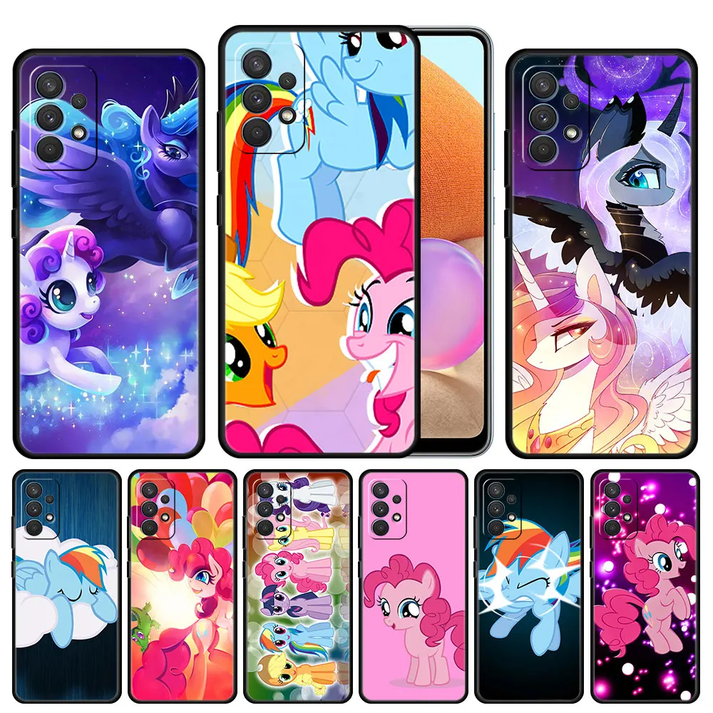 

Case Cover for Samsung Galaxy A02s A12 A21s A30 A50 A20 A11 A03 A23 A03s A01 Trend Thin My Little Pony Horse Color Rainbow