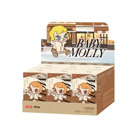 【EU】POP MART Baby Molly Winter Fit Check Series-виниловая плюшевая подвеска слепая коробка 1 шт./6 шт. ограниченное по 2 шт. на заказ