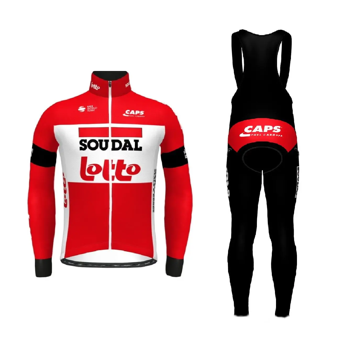 Зимняя флисовая Термоодежда 2022 LOTTO SOUDAL TEAM с длинным рукавом велосипедная майка