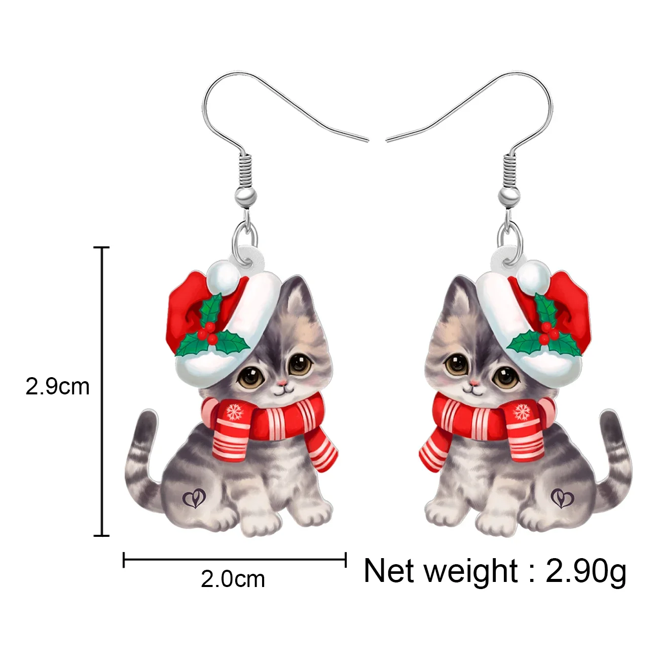 WEVENI Романтические Рождественские украшения акриловые очаровательные Коты пушки