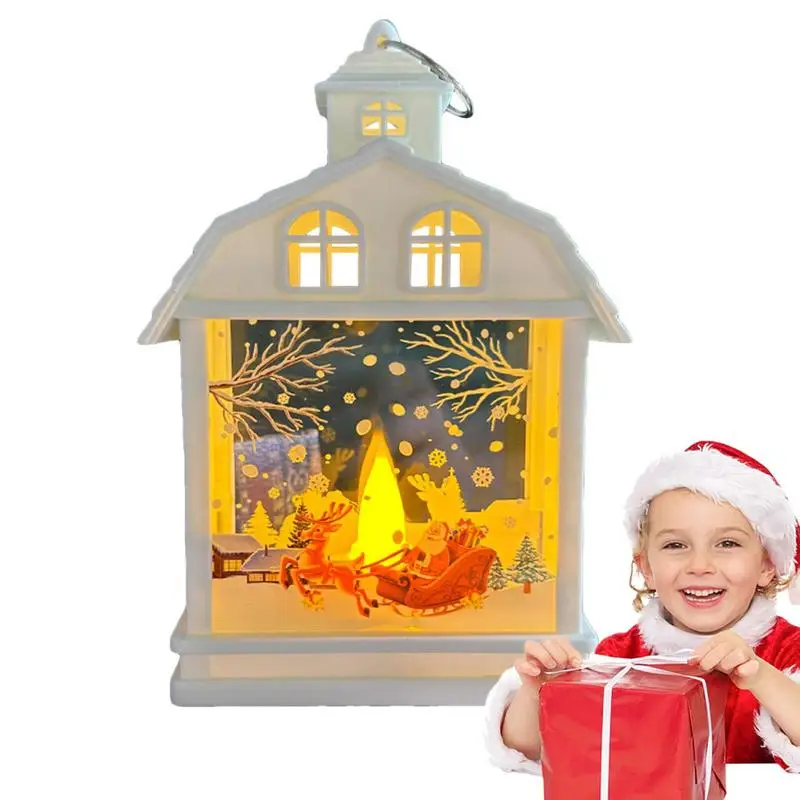 

Retro Christmas Tree Night Light Portable LED Nightlights Santa Claus Snowman Lamp Battery Operated Lights Backpack Accessories