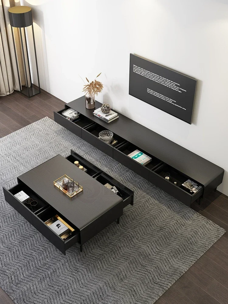 Напольный шкаф YY в скандинавском стиле для большой и маленькой квартиры черная