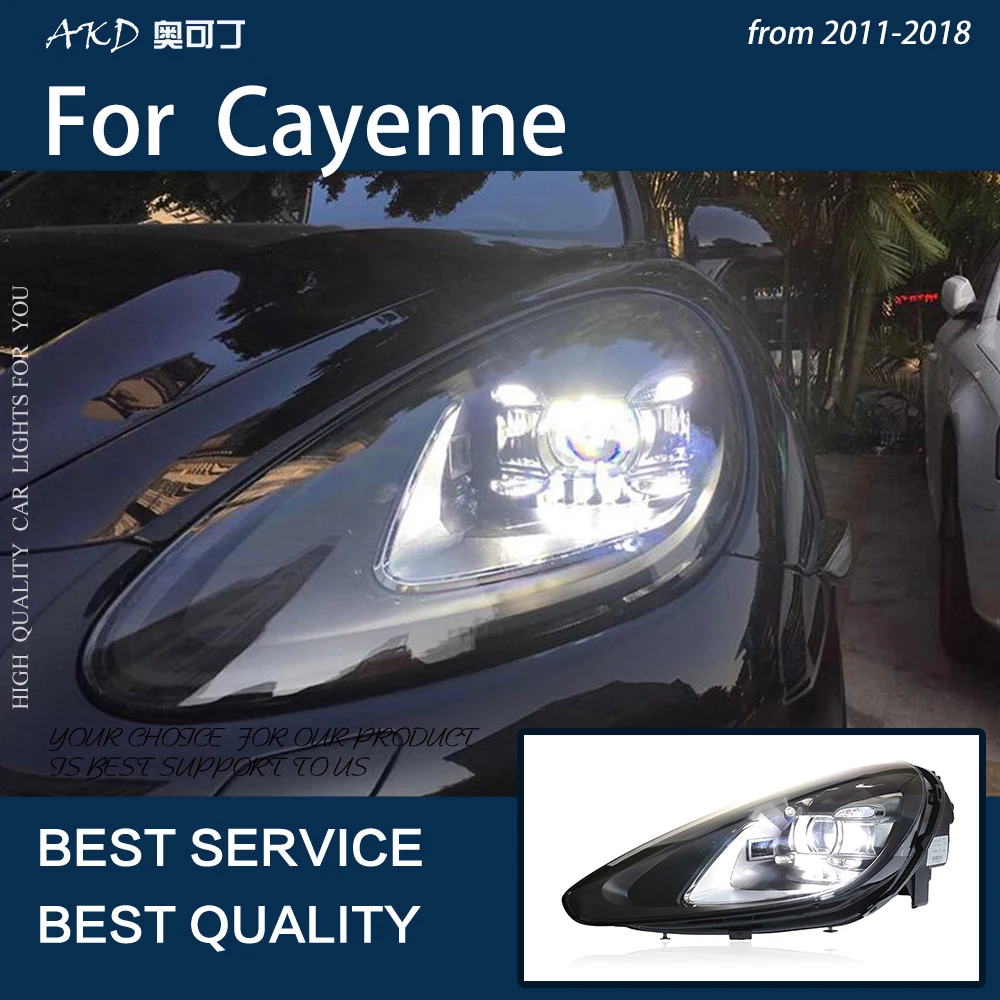 Автомобильные фары для Cayenne 2011-2018 светодиодные лазерные Матричные односторонние