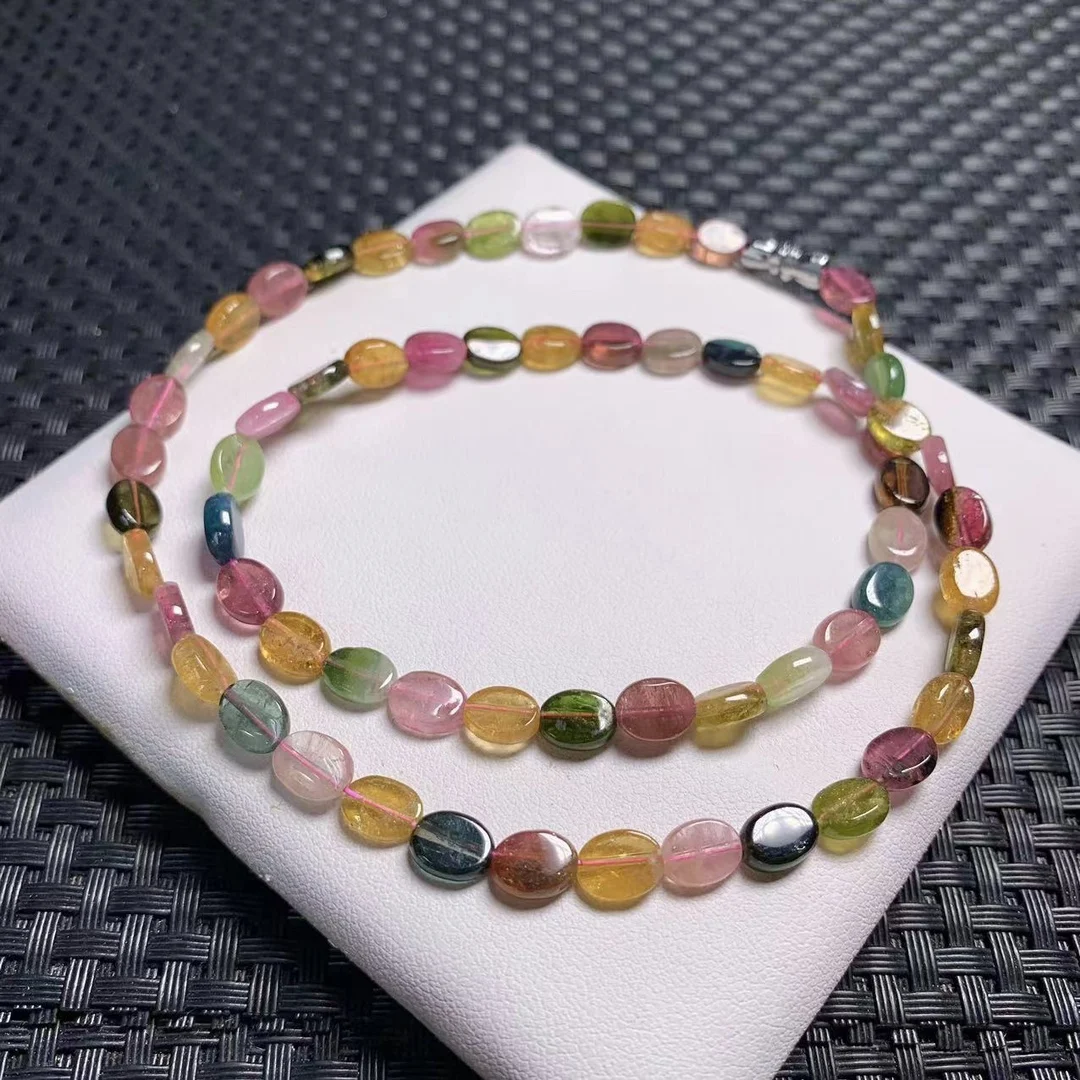 1 шт. Fengbaowu натуральный разноцветный драгоценный камень Elbaite красочное овальное