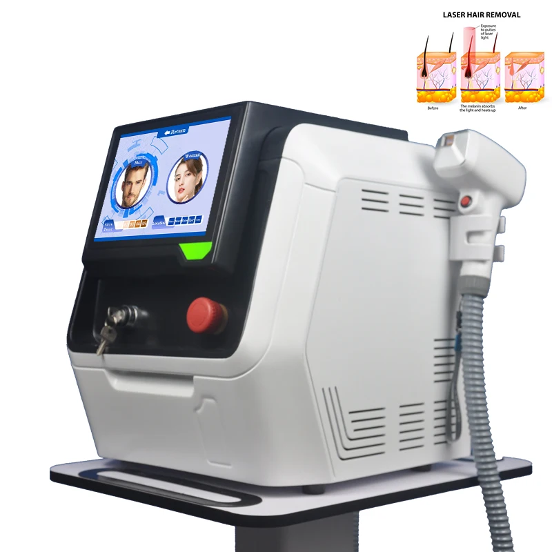 

2023 newst 1200W 808Nm 755 1064nm Diode Laser Device Hair Removal Alexandrite Laser for best hair removal effect