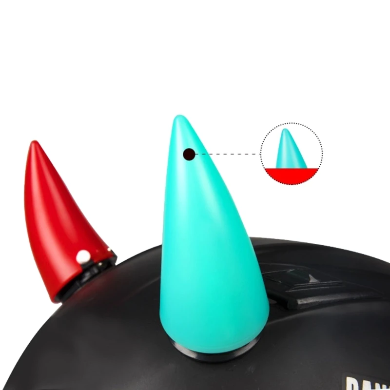 Шлем Дьявола с рогами мотоцикла наклейки для электрического велосипеда Хэллоуин