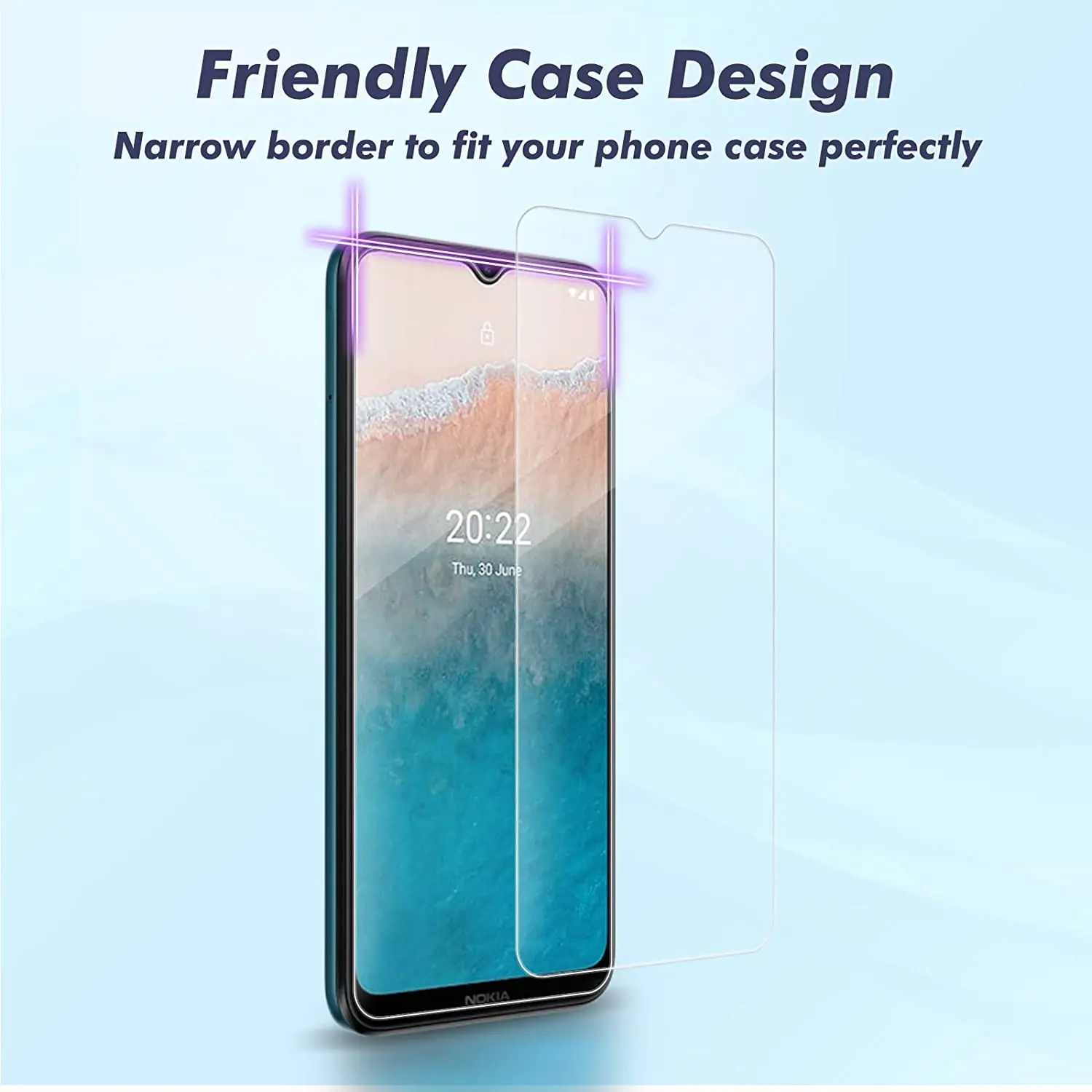4Pcs HD Tempered Glass For Nokia C21 Plus C10 C11 C21 G21 G60 G200 X30 3.2 3.4 4.2 5.3 5.4 6.2 7.2 8.3 Screen Protector Glass