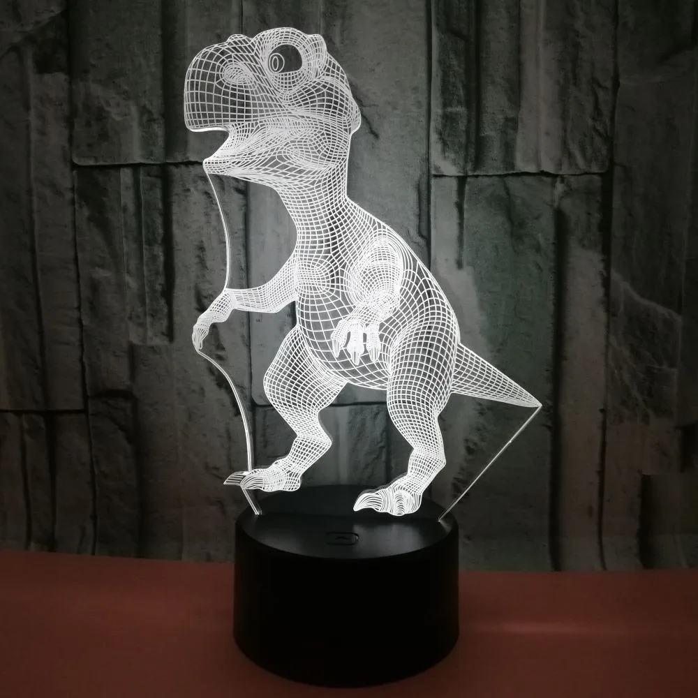 

Детский ночник для ночи красочный в комнате детские игрушки динозавр 3D светящийся светильник креативный Рождественский подарок