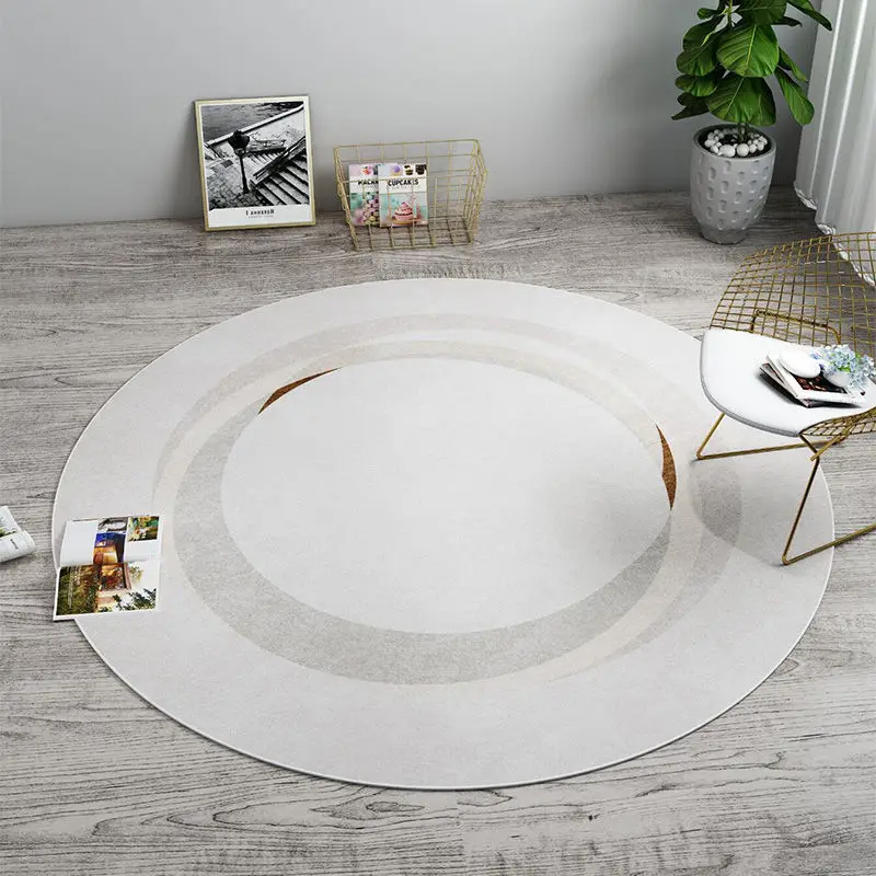 

Nordic Round Carpets for Decoration Bedroom Absorbent Large Area Rugs for Living Room Sofa Bedside Non-slip Entrance Door Mat