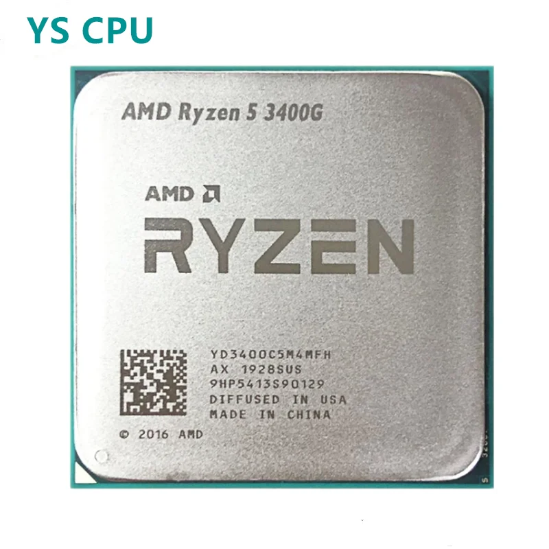 

R5 3400G AMD Ryzen 5 3400G R5-3400G 3,7 ГГц четырехъядерный восьмипоточный процессор 65 Вт YD3400C5M4MFH разъем AM4