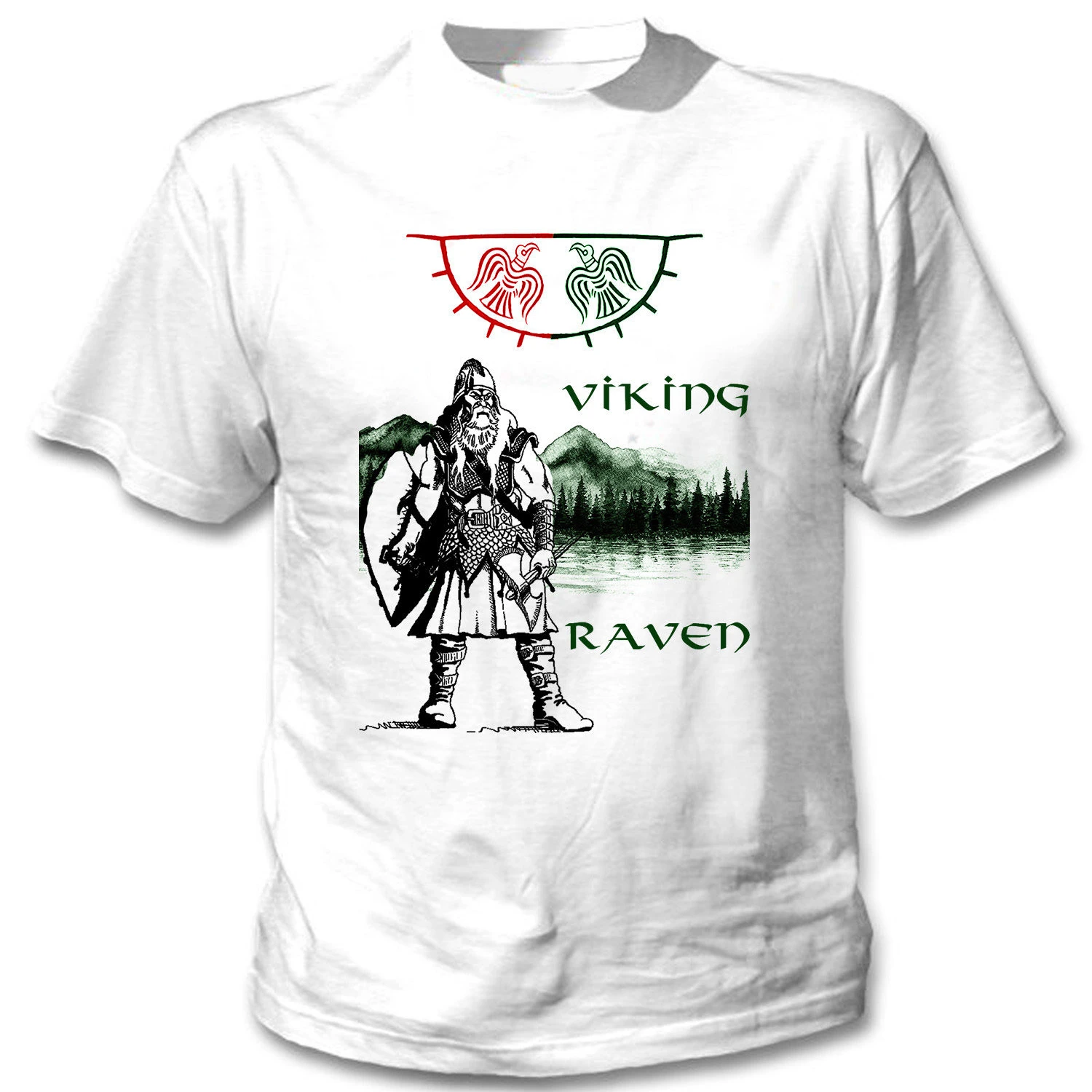 

Norse Mythology Odin Raven Scandinavia Warrior Rune T-Shirt 100% Cotton O-Neck Short Sleeve Casual Mens T-shirt Size S-3XL