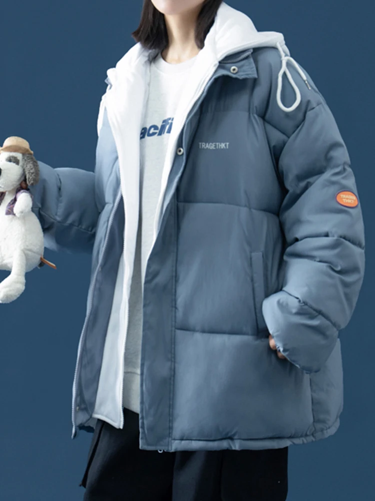 Winter Jacket Women Thick Warm Winter Coat Female Loose Oversized Hooded Parkas Woman