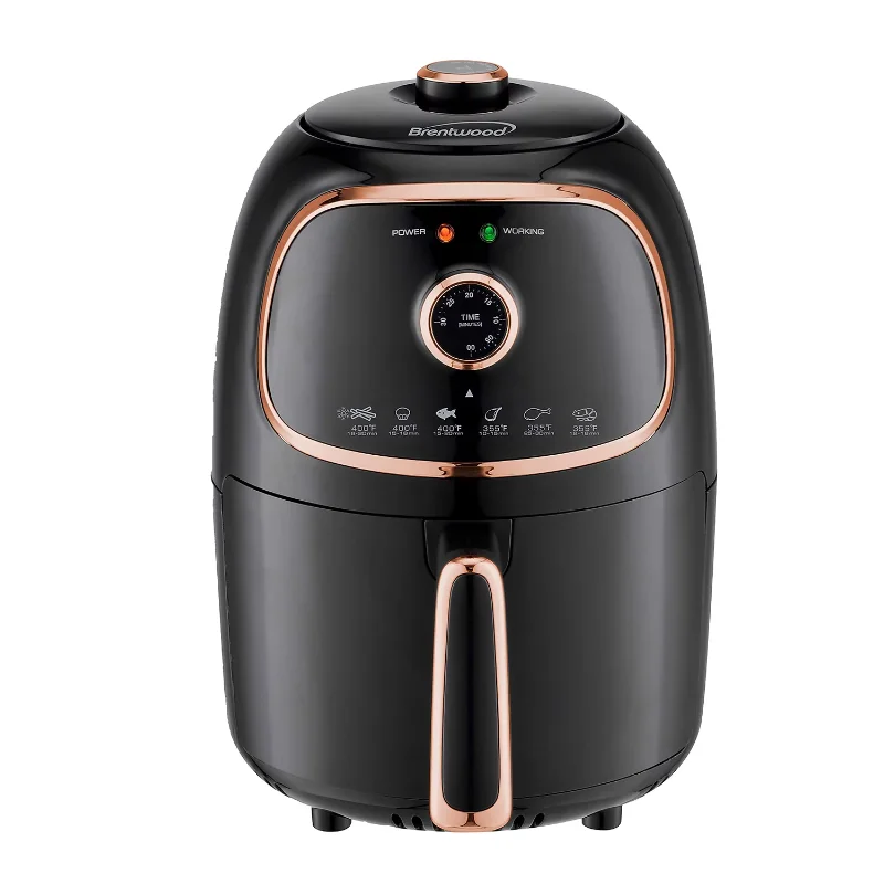 Brentwood Appliances AF-202BKC 2 Quart Small Air Fryer Coppe
