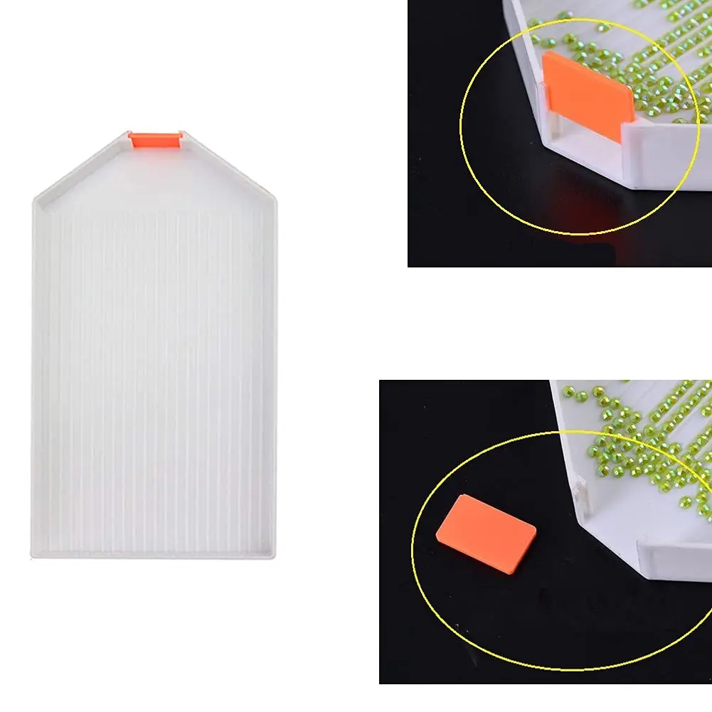 Пластиковый поднос с бриллиантами и стразами используемый для алмазной живописи