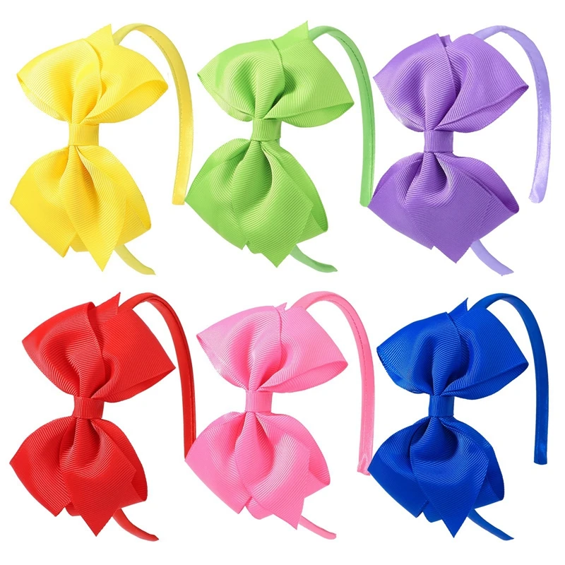

Big Bow Hair Hoop Headband Hair Accessories For Girls Fabric Bow Knot Children's Hair Band Headdress Candy Color Hairband