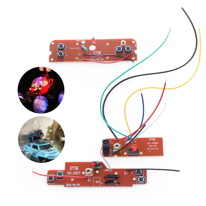

27M Four Channel Transmitter Receiver Board For RC Car Remote Control Toys Parts Module High Quality Circuit Board PCBA DIY