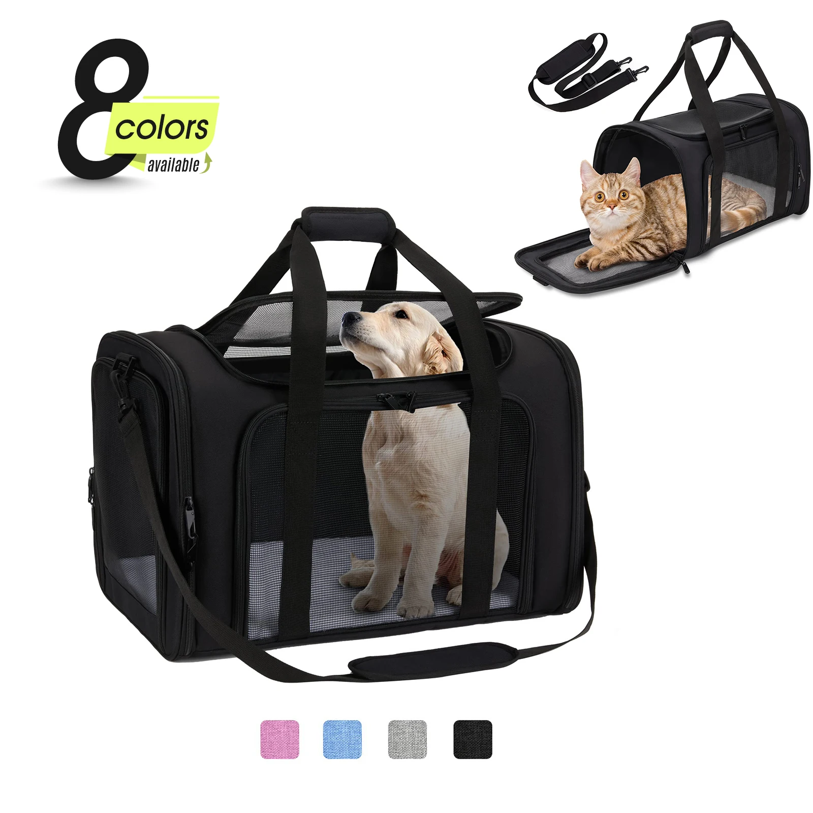 

Cat Carriers Dog Carrier Pet Carrier for Small Medium Cats Dogs Puppies up to 15 Lbs