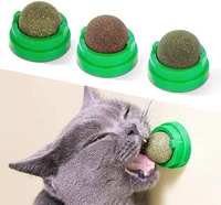healthy natural catnip cat pet supplies wall ball toy catnip snack removes hair balls to promote digestion stick on ball toy
