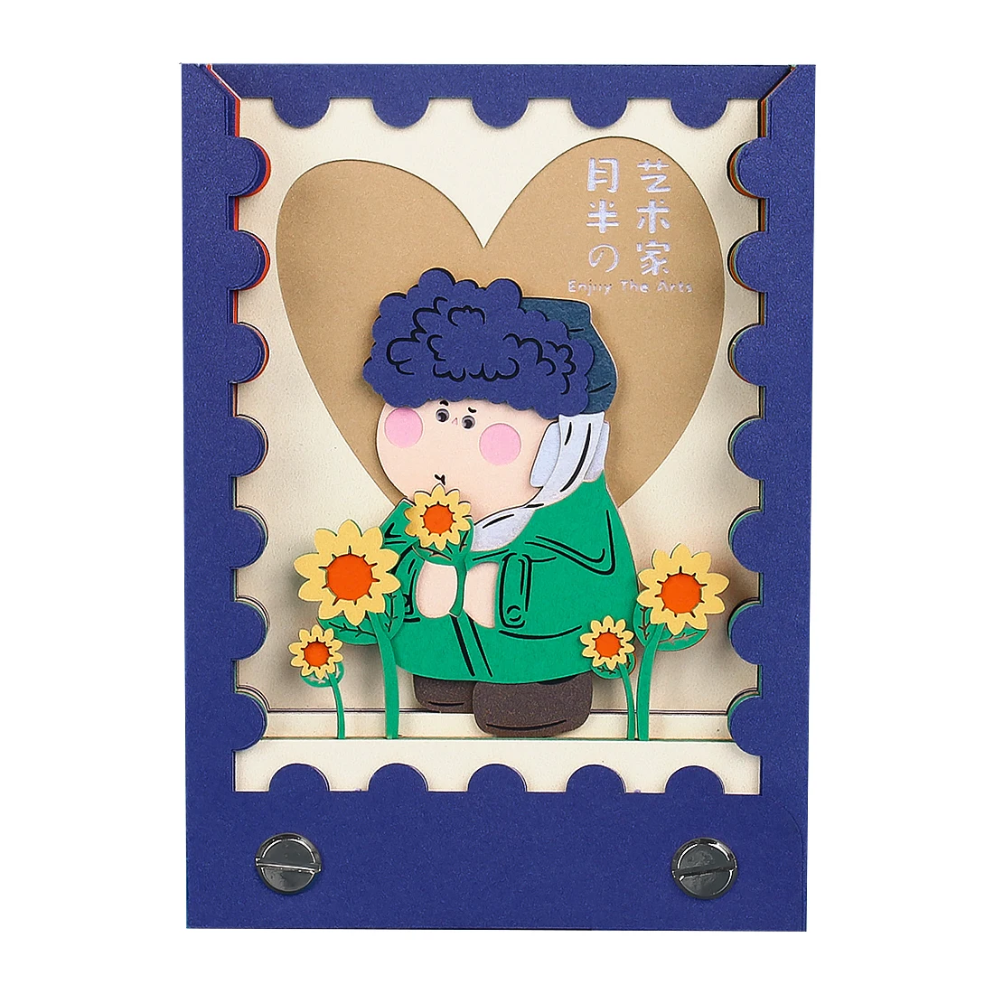 

Omoshiroi Block 3D Notepad Mini Van Gogh 3D Memo Pad Paper Art Sticky Notes Block Notes Cute Notebook 3D Friends Brithday Gift