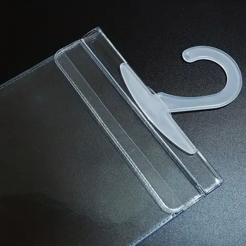 Прозрачная сумка ПВХ с крючком ID Card holder