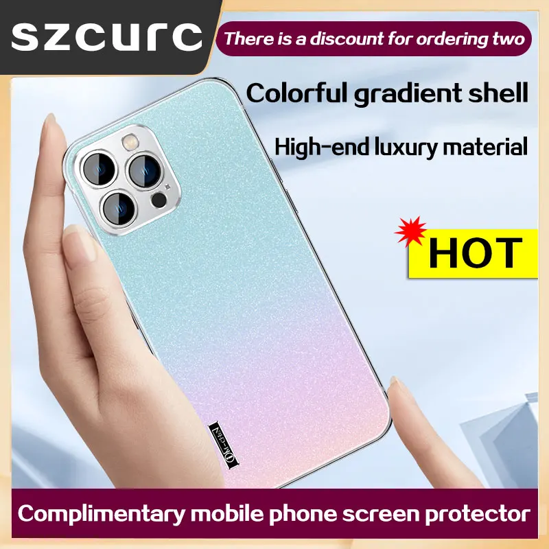 

For iphone 13 Pro max phone case.iPhone12 New all-inclusive lens anti fall high-end luxury ultra-thin Stainless protective cover