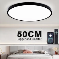 50cm large ceiling lamp smart app remote control dimmable for bedroom 48w ceiling lights ac 110220v led lights for living room