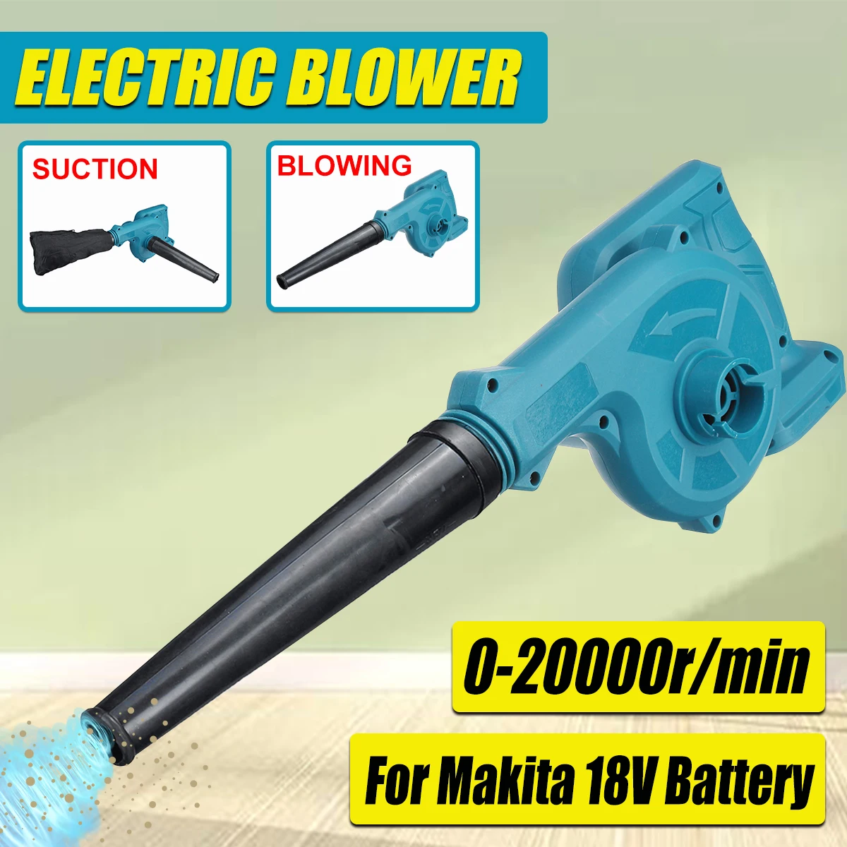 cordless electric air blower suction portable handheld leaf computer dust collector cleaner power tool for makita 18v battery free global shipping