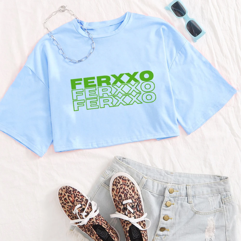 Рубашка Feid Ferxxo Calipsis Tour 2024 топы с круглым вырезом и короткими рукавами