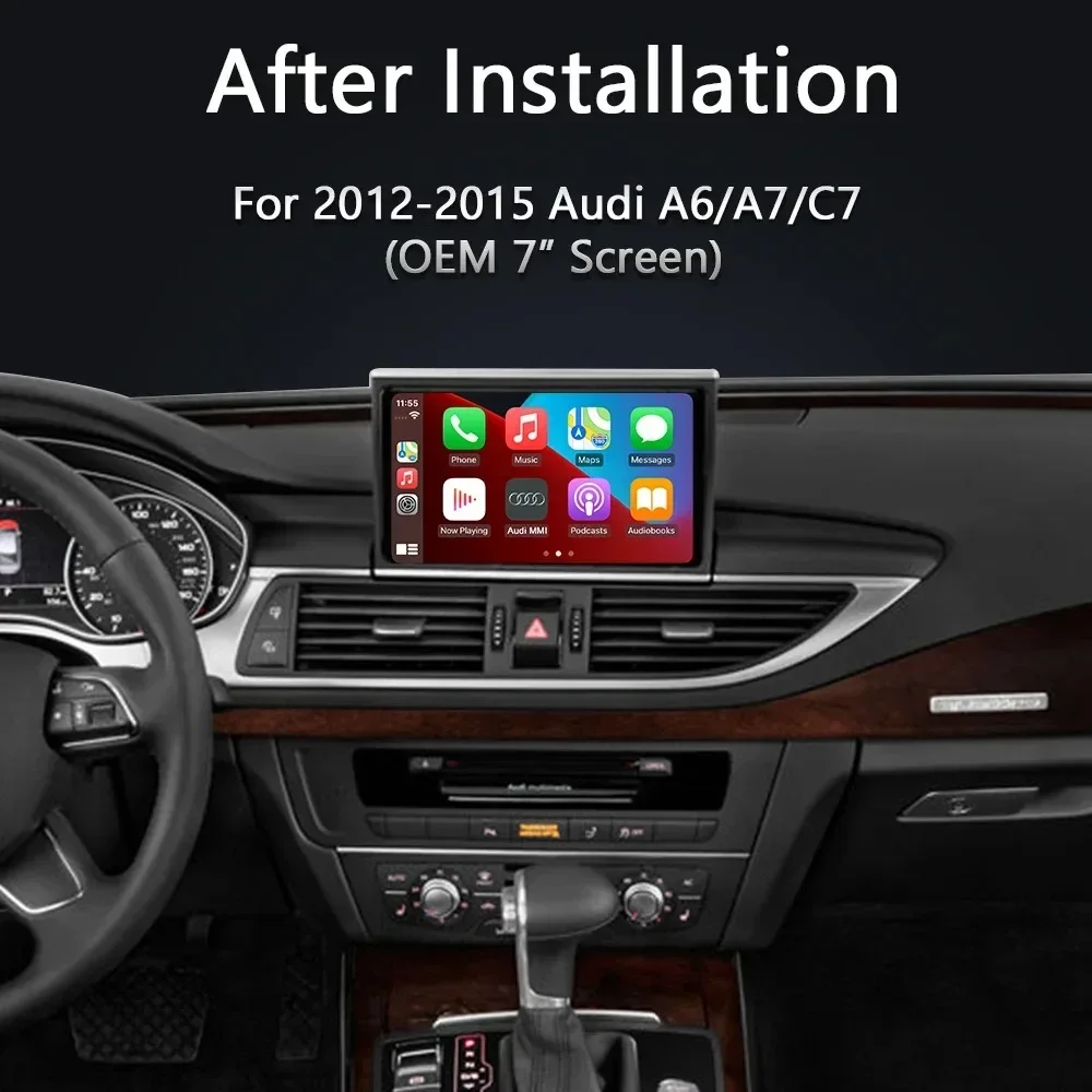 Музитимедийный интерфейс Smart Carplay комплект для модернизации видеоинтерфейса Audi A6