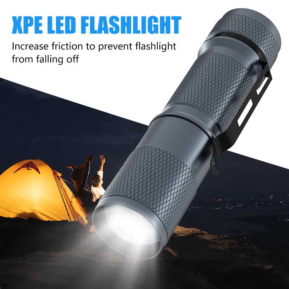 

Фонарик XPE, лм, 3 режима, зарядка от USB