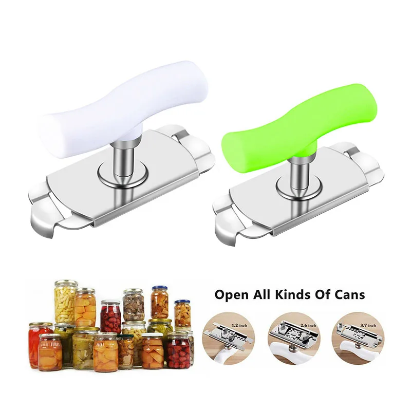 

Adjustable Bottle Cap Opener Multi-function Stainless Steel Glass Lids Off Jar Opener Labor-saving Can Opener for Kitchen Gadget