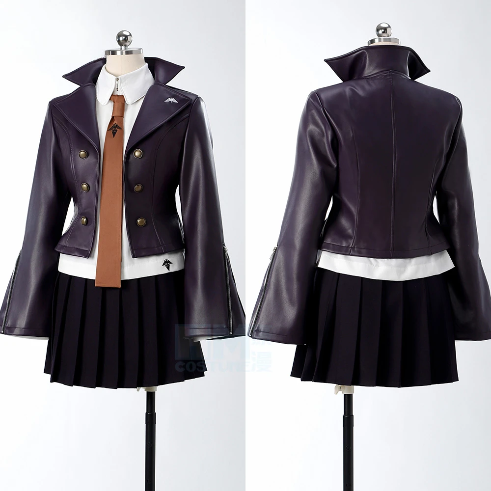 Фото Аниме Danganronpa Kirigiri Kyouko Косплей Костюм Фиолетовый Хэллоуин Карнавальный Костюм Для Женской Одежды Включая Рубашка Галстук №2