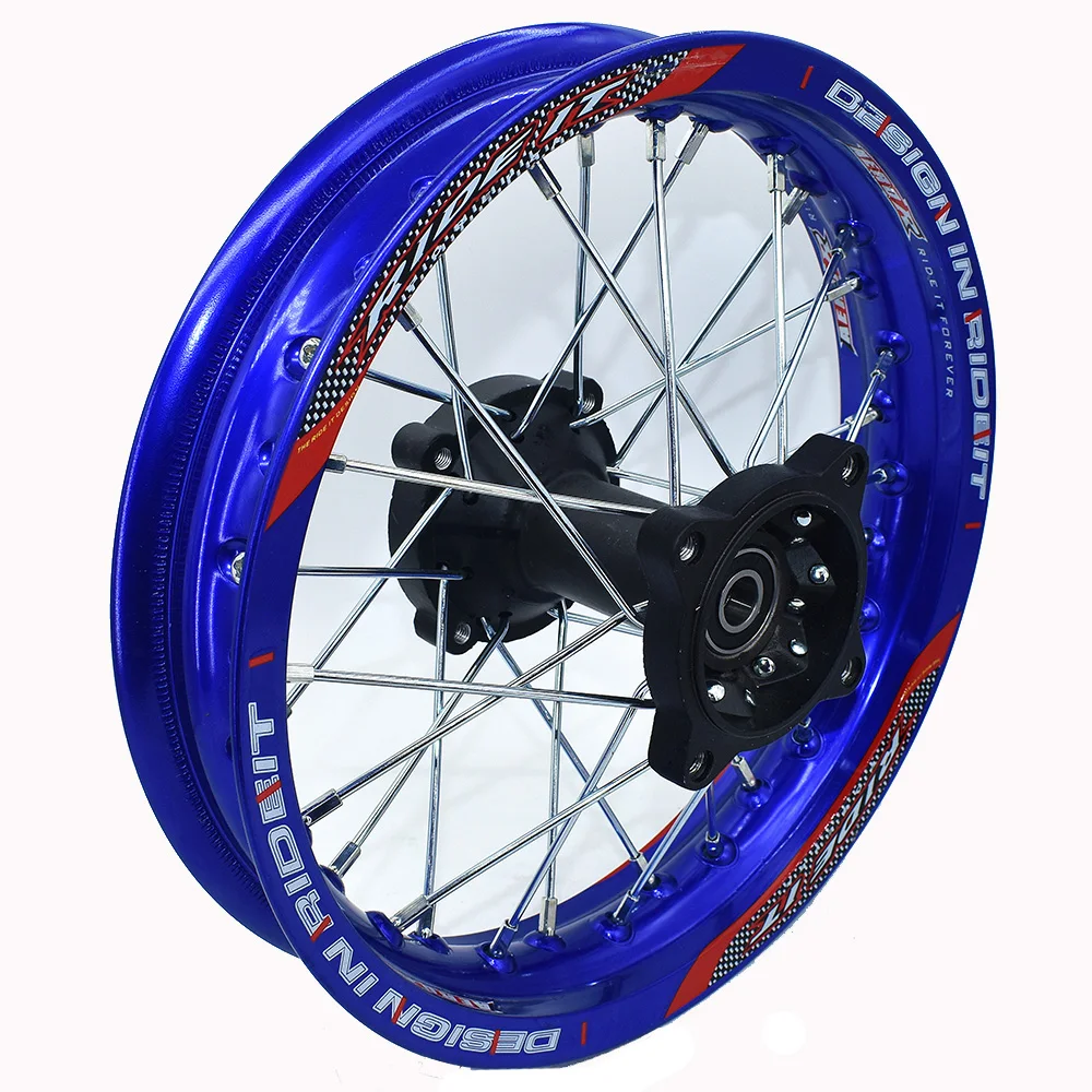Dirt bike Black 12mm or 15mm Axle 1.85x12&quot Inch Rear Wheel Rim PIT PRO Pit Bike | Автомобили и мотоциклы