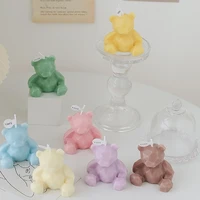 south korea cute bear scented candles multiple colors girl birthday wedding souvenir dessert table home fragrance decorations