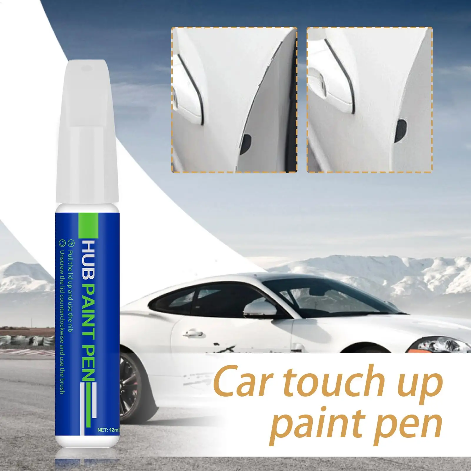 Фото Автомобильная краска для ретуши, автомобильная краска для ретуши, быстросохнущий наполнитель, маркер, точный для металла, стекла, кожи, дерева, стен №2