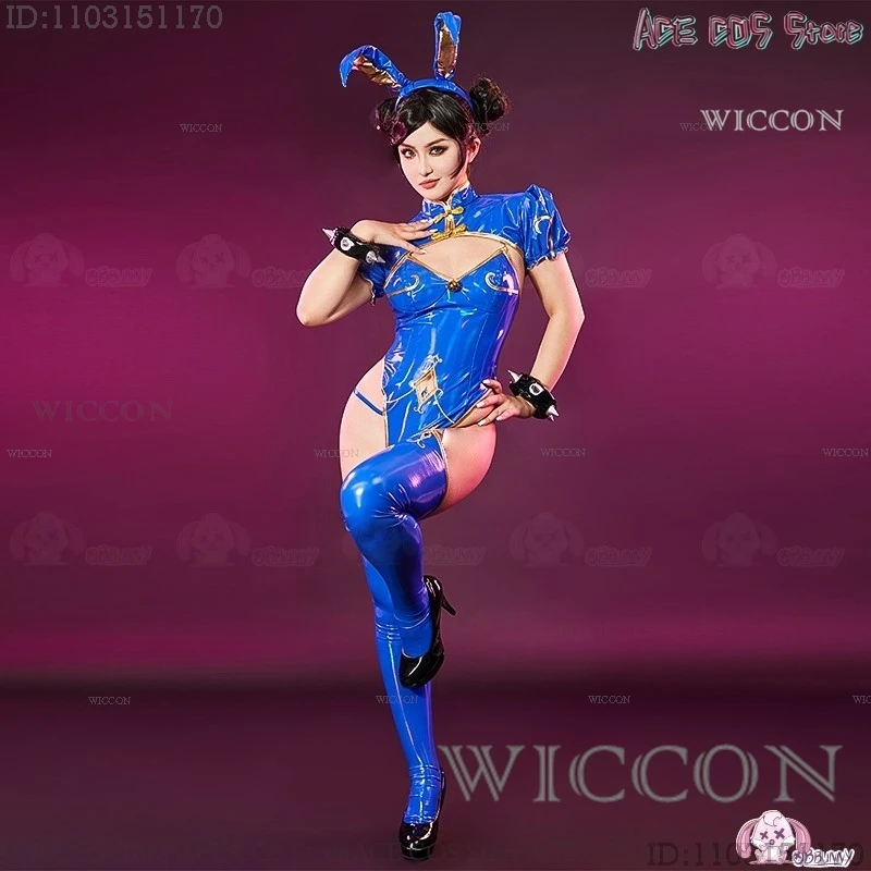 Street Chunli Chun Li Косплей Костюм Парик Истребитель Игра SF Ролевая Банни Наряд Для