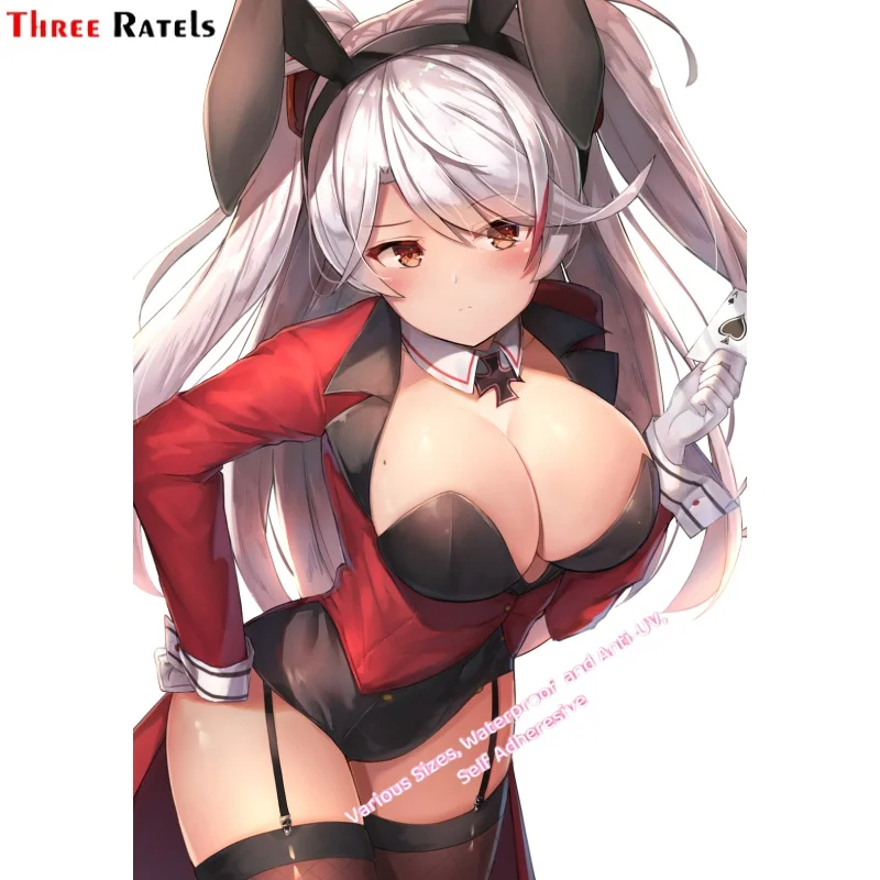 Three Ratels X84 Prinz Eugen Azur Lane Anime Game Car decal rear windshield Laptop weatherproof sticker