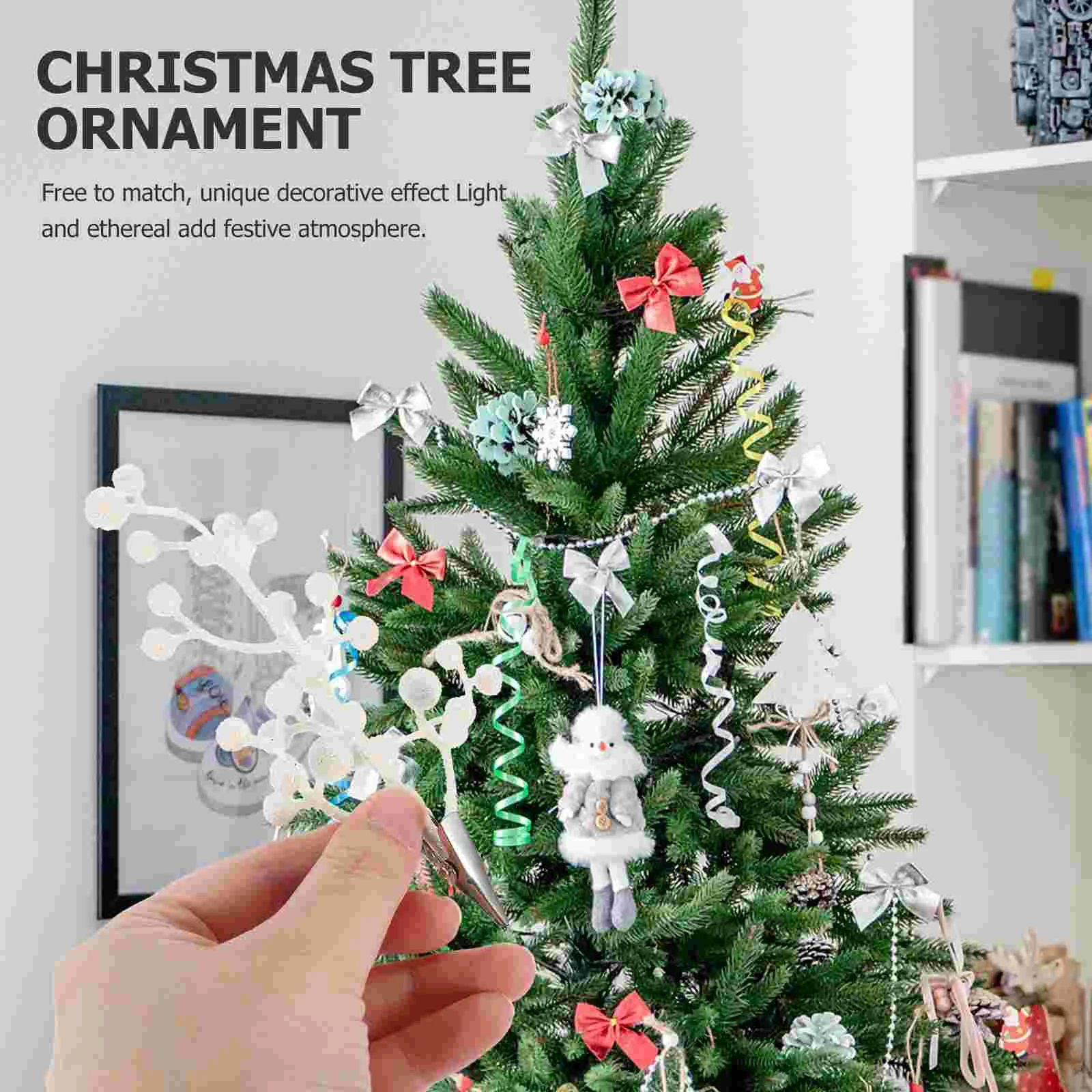 6 шт. рождественские украшения для дома елочные блестящие зажимы маленькие