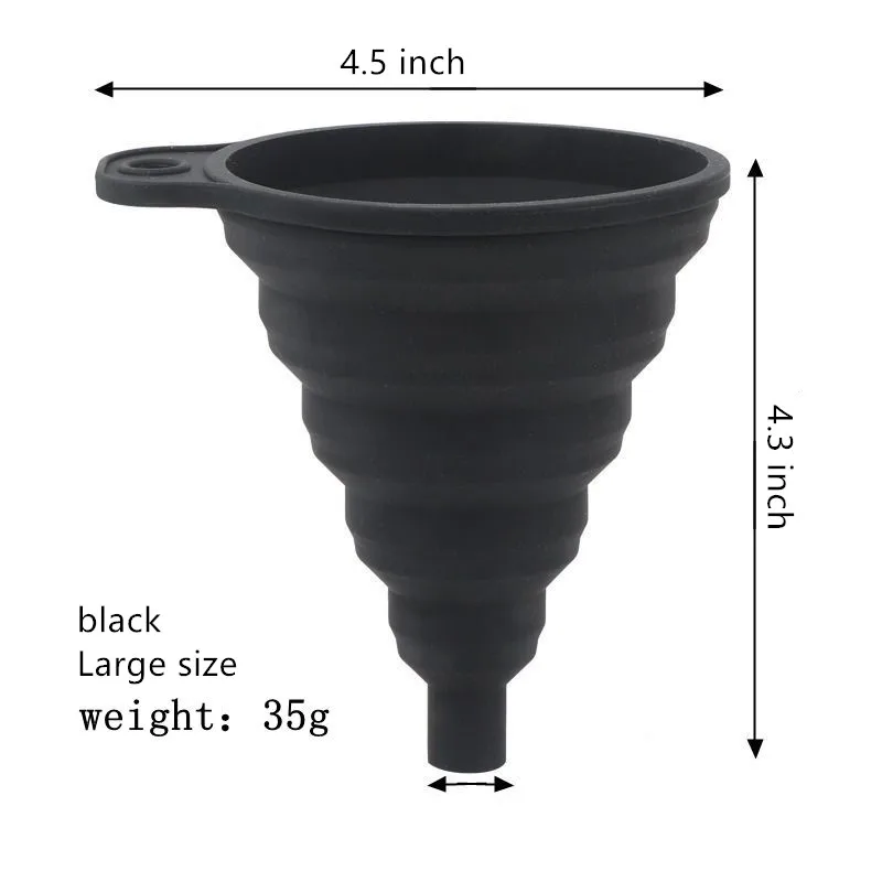 

Силиконовые складные воронки, набор из 1/2/3 штук