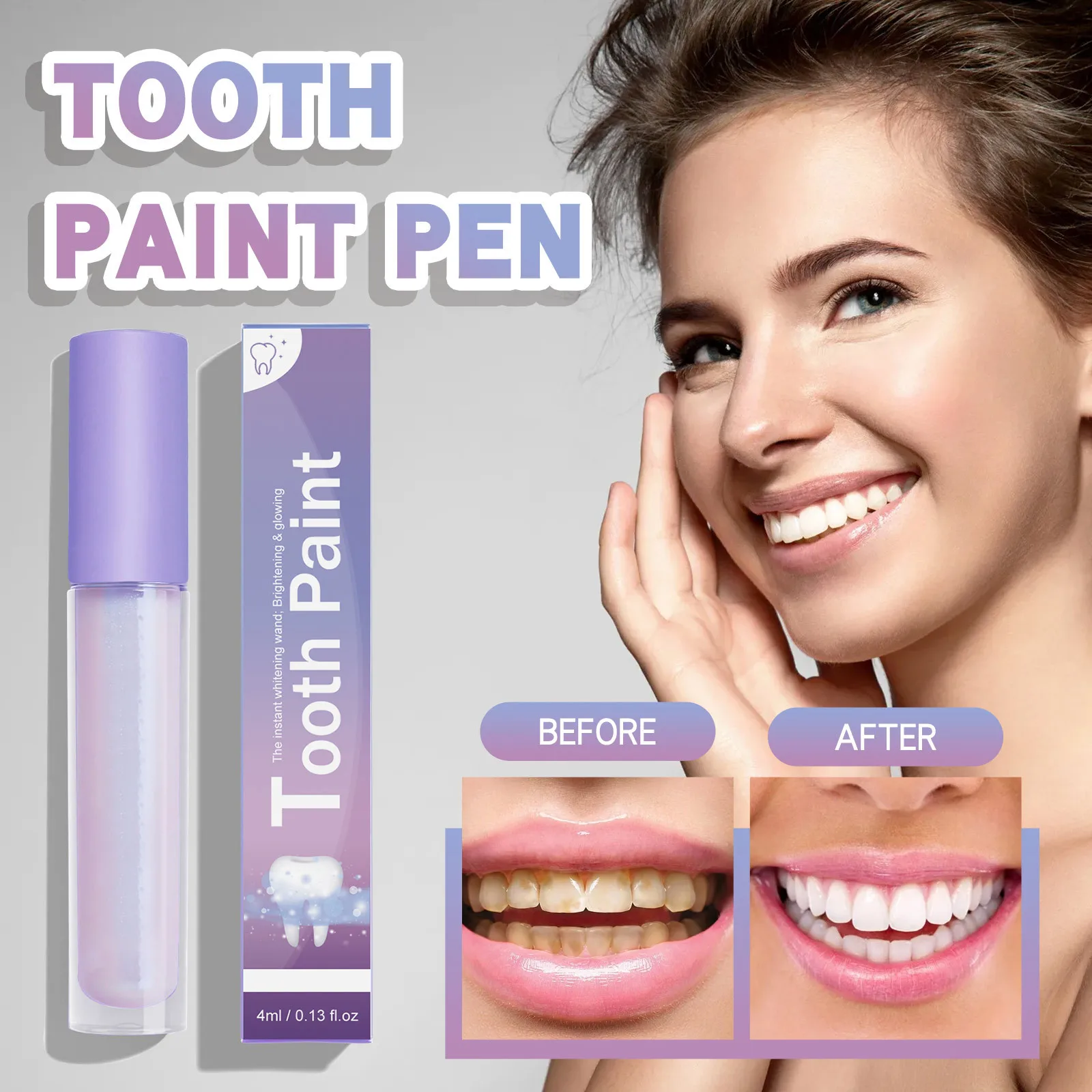 

Teeth Whitening Pen Removes Plaque Stains Essence Tooth Bleaching Cleaning Serum White Teeth Oral Hygiene Tooth Whitening 4ml