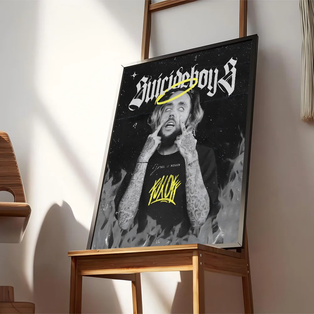 Singer S-Suicideboy Whitepaper Poster HD Quality Wall Art Painting Study Room Decor