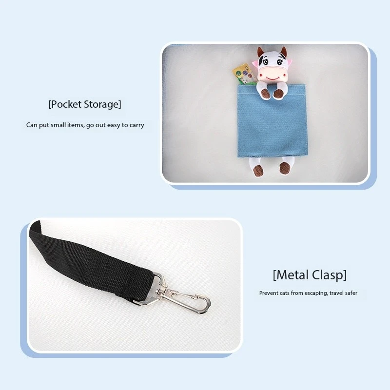 Портативная мультяшная дышащая сумка через плечо для домашних животных
