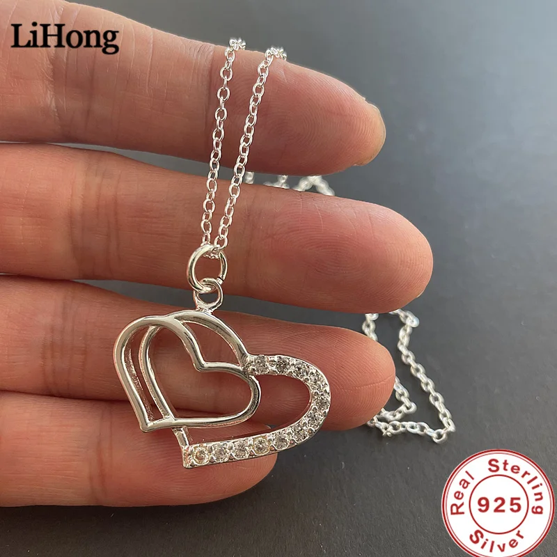 

Женское ожерелье из серебра 925 пробы с фианитами