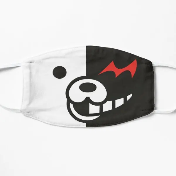 

Минималистичная Плоская Маска для лица Monokuma с рисунком, ветрозащитные модные Мультяшные многоразовые милые красивые хлопковые маски для з...