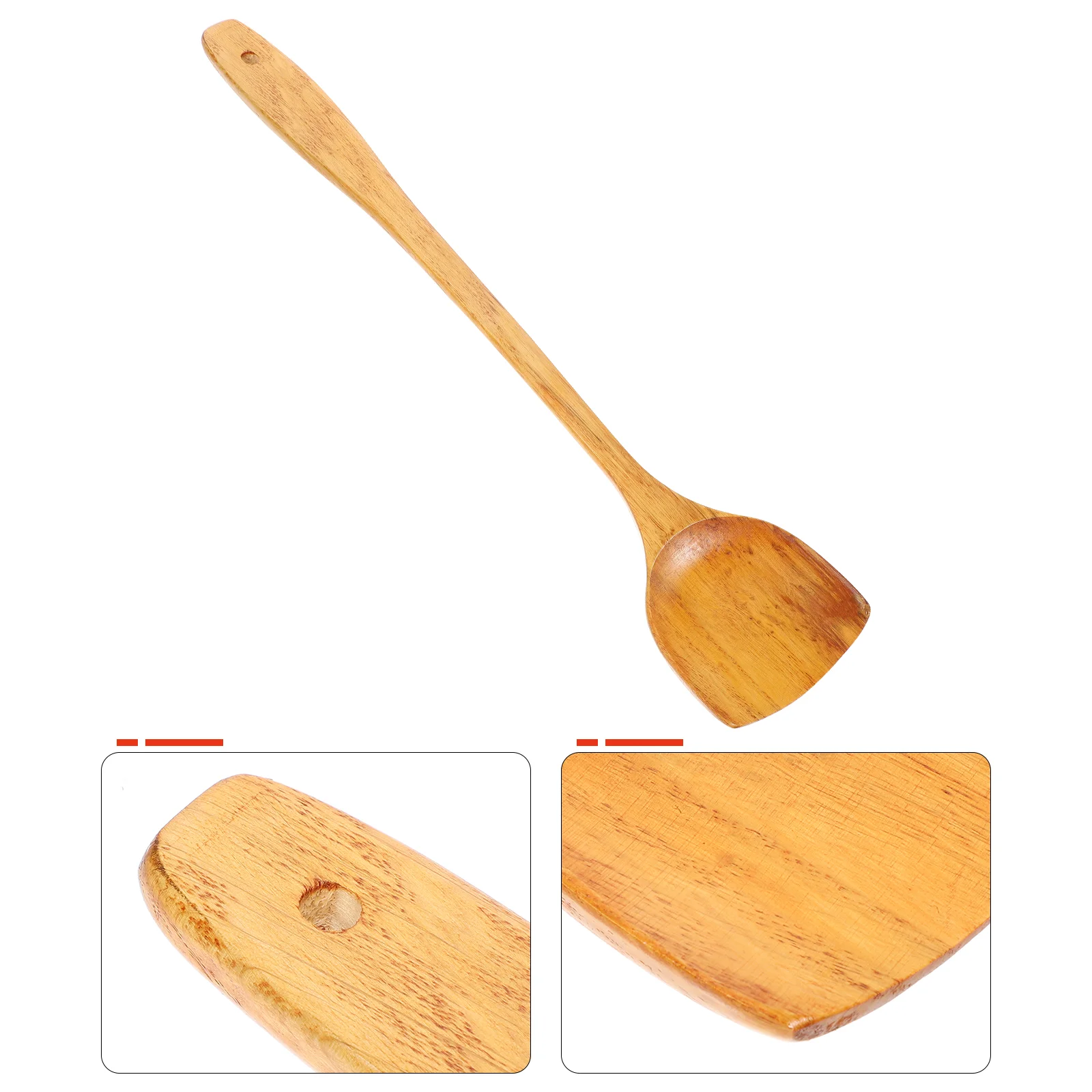 

Spatula Wood Wooden Cooking Wok Utensils Turner Kitchenfor Set Utensil Nonstick Flipper Turners Frying Flat Cookware Spurtle