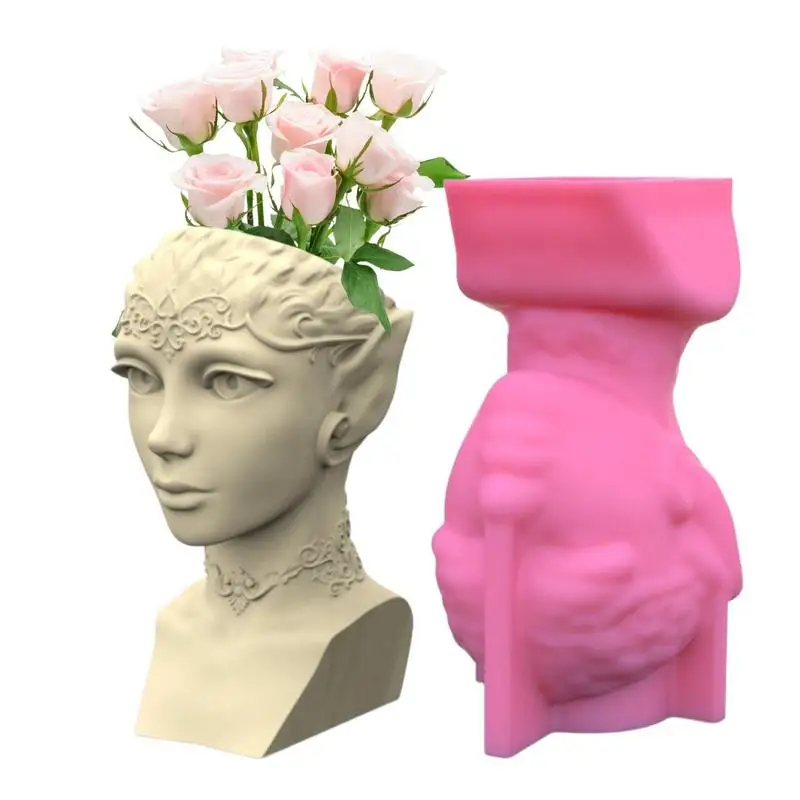 

Silicone Planter Mold European Style Mold For DIY Flowerpots Dried Flowers Sequins Available Mold For Succulent Flower Pots