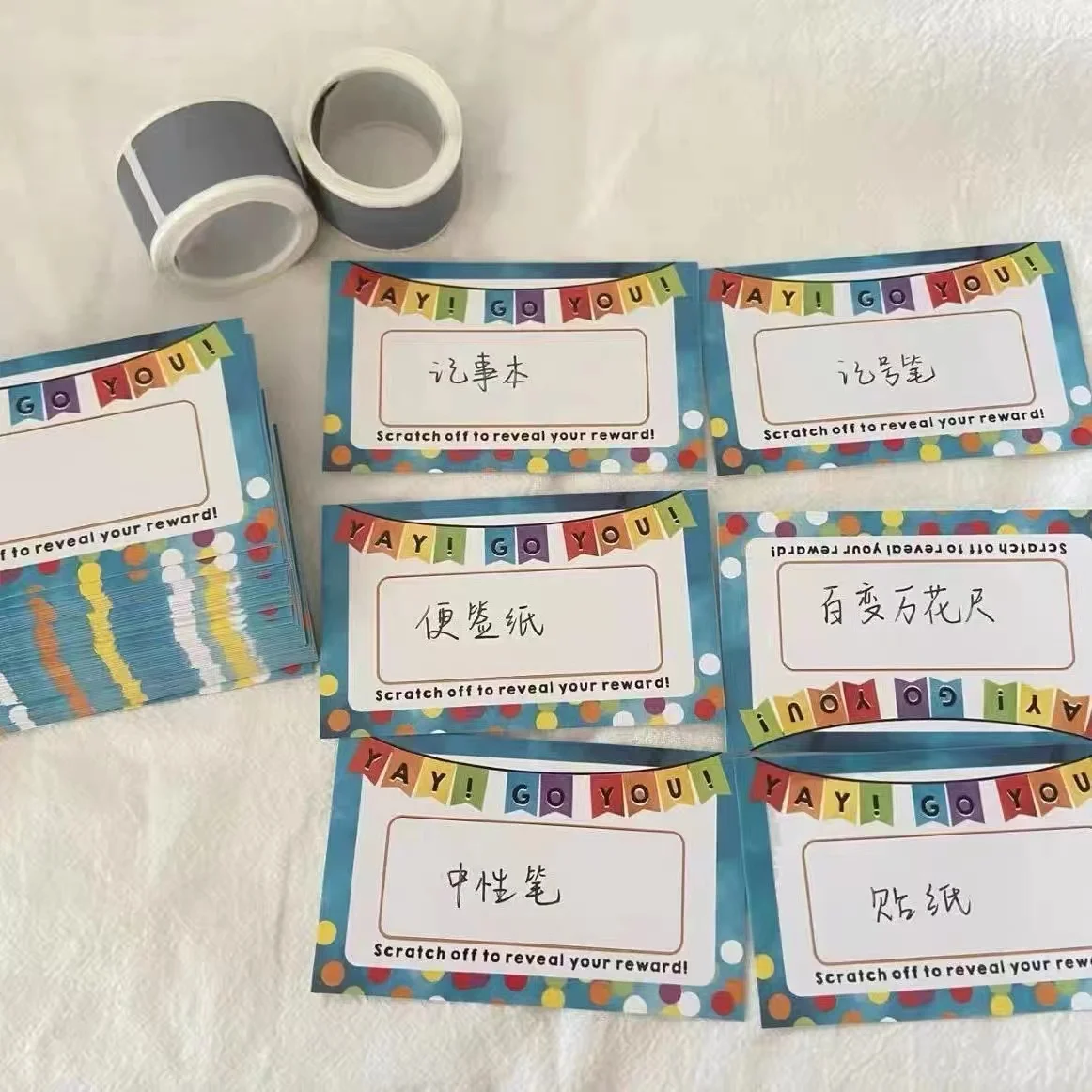 

Creative And Funny Student Couple DIY Scratch Cards Children Birthday Gifts Parent-child Interactive Wish Lucky Paper Party Game