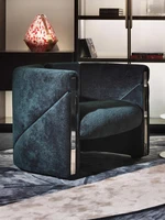 italian light luxury single sofa chair living room wai chair balcony leisure chair designer back seat single chair