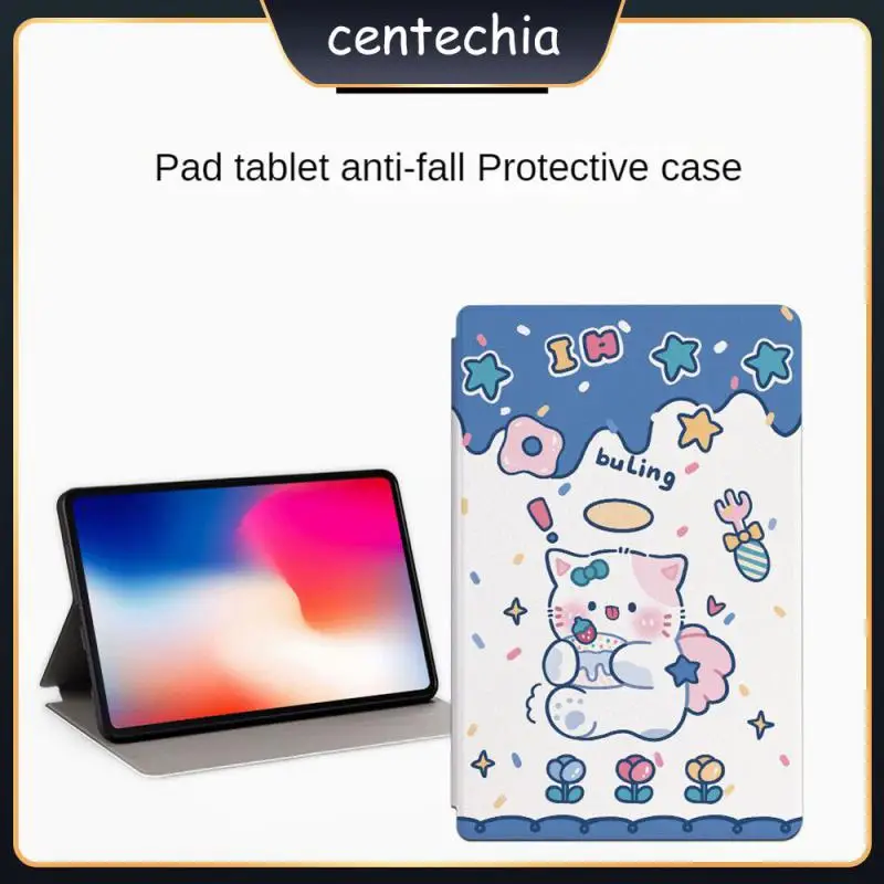 

For Ipad Protective Cover Cartoon Silicone Tablet Protector Heat Dissipation Comfortable Leather Case For Ipad 2022pro Foldable